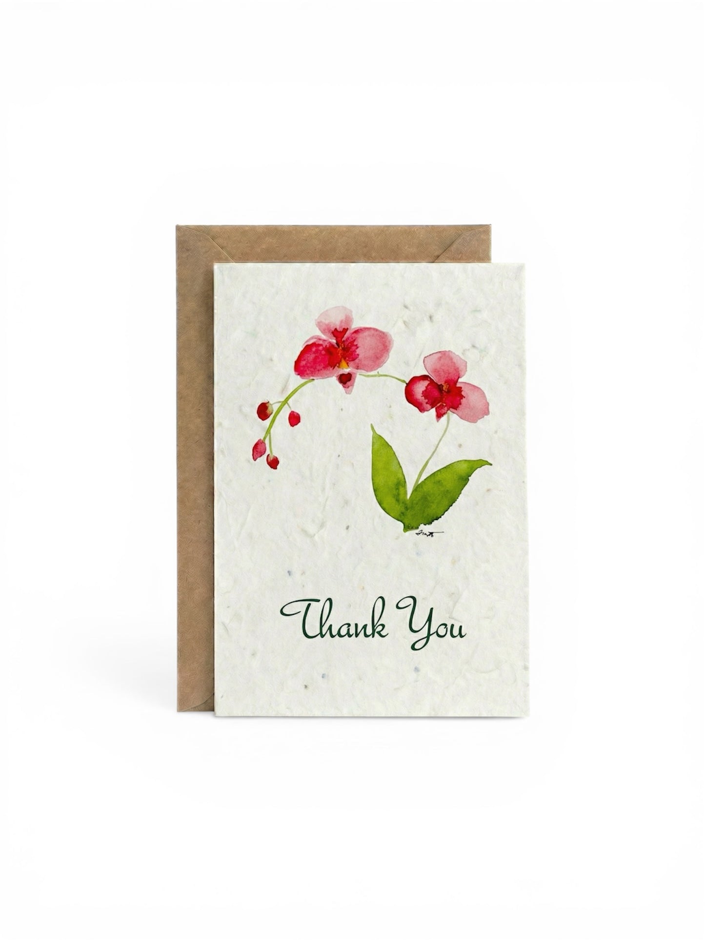 Plantable Seed Card Thank You Orchid TY