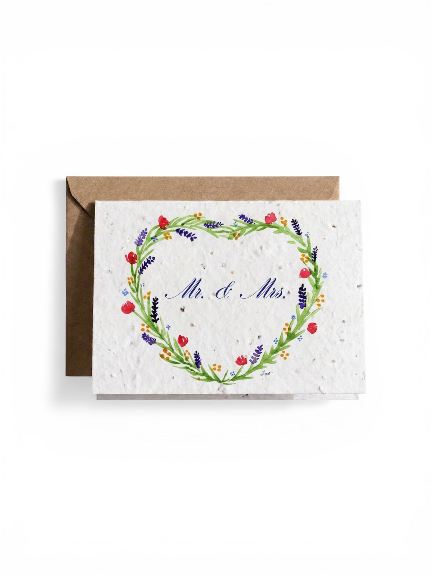 Plantable Seed Card Wedding Engagement Mr. & Mrs.