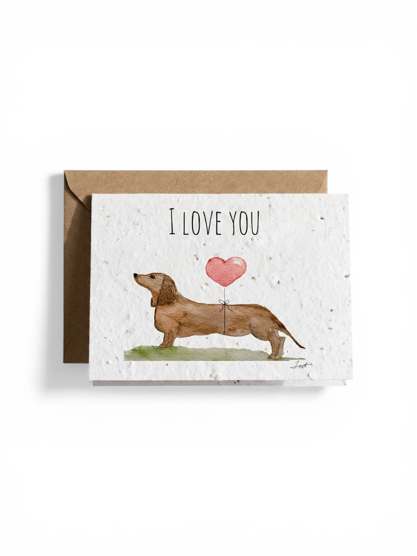Plantable Seed Card Dachshund Love