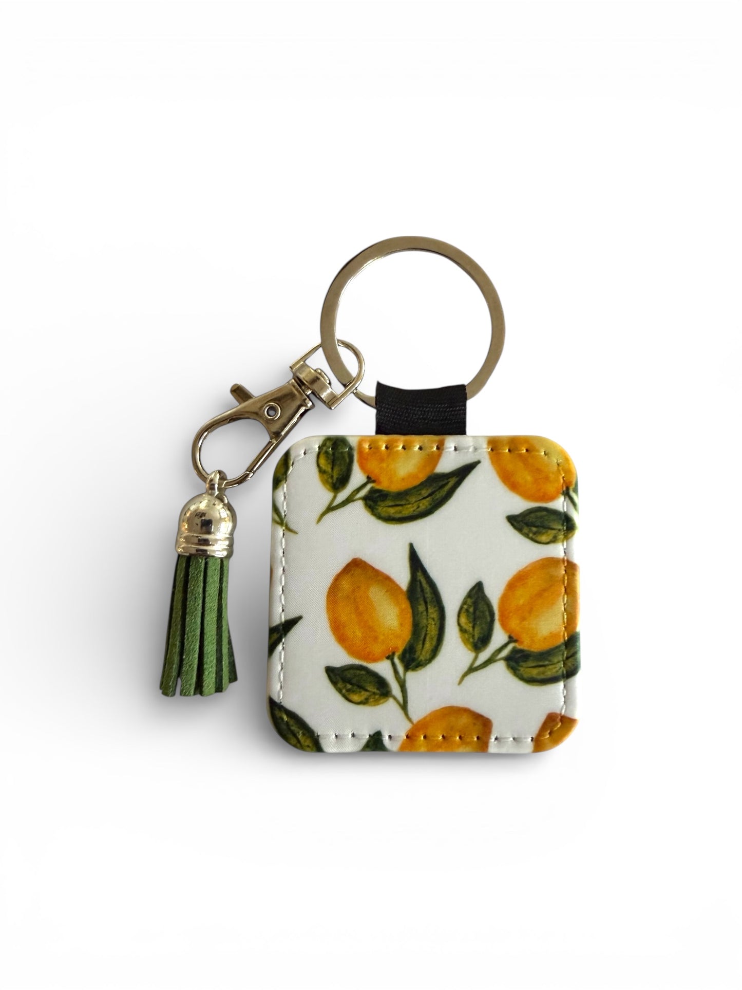 Lemon Tassel Keychain - Hand-Painted Art Charm