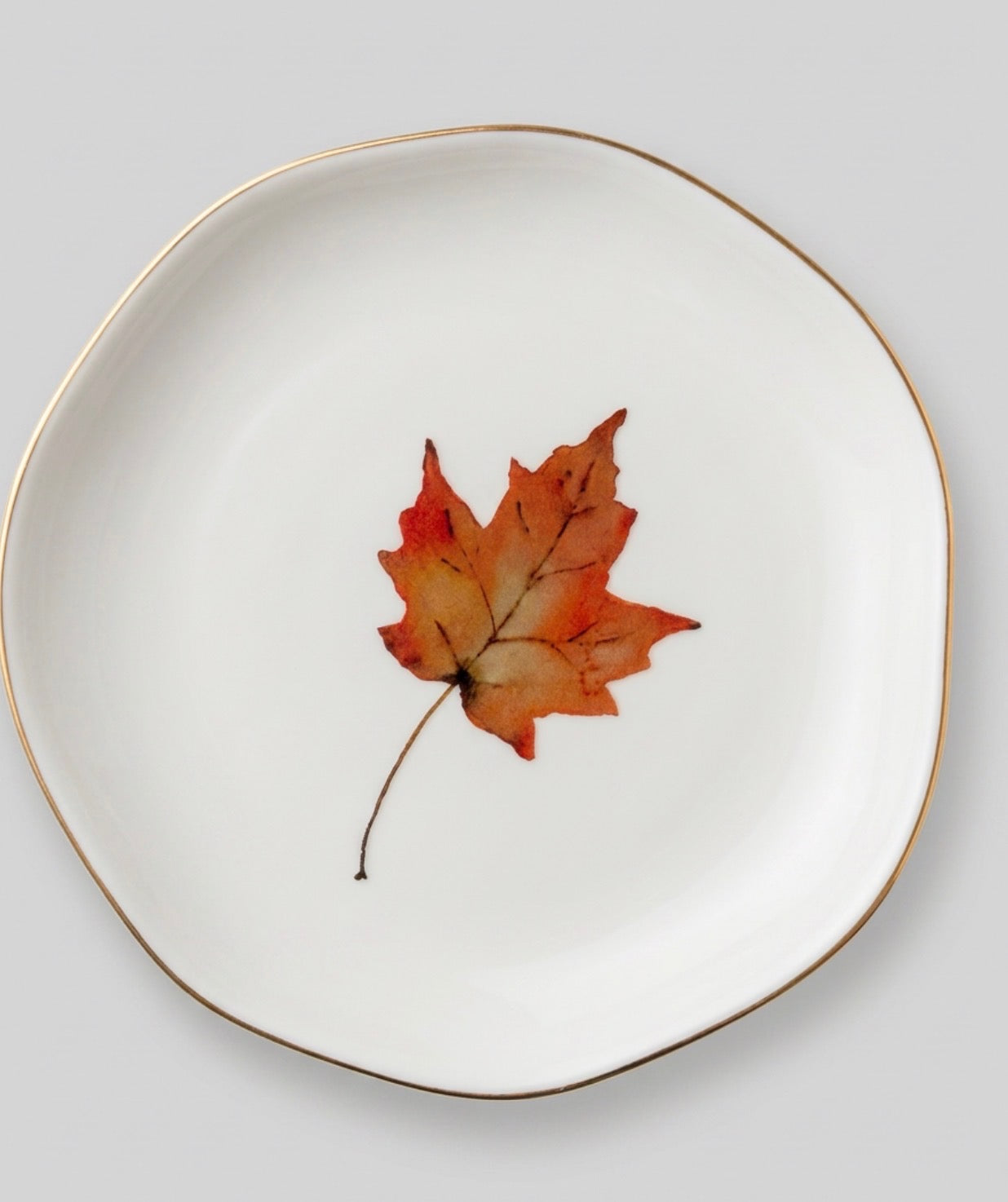 Fall Leaf Jewelry & Trinket Dish - Original Art Series