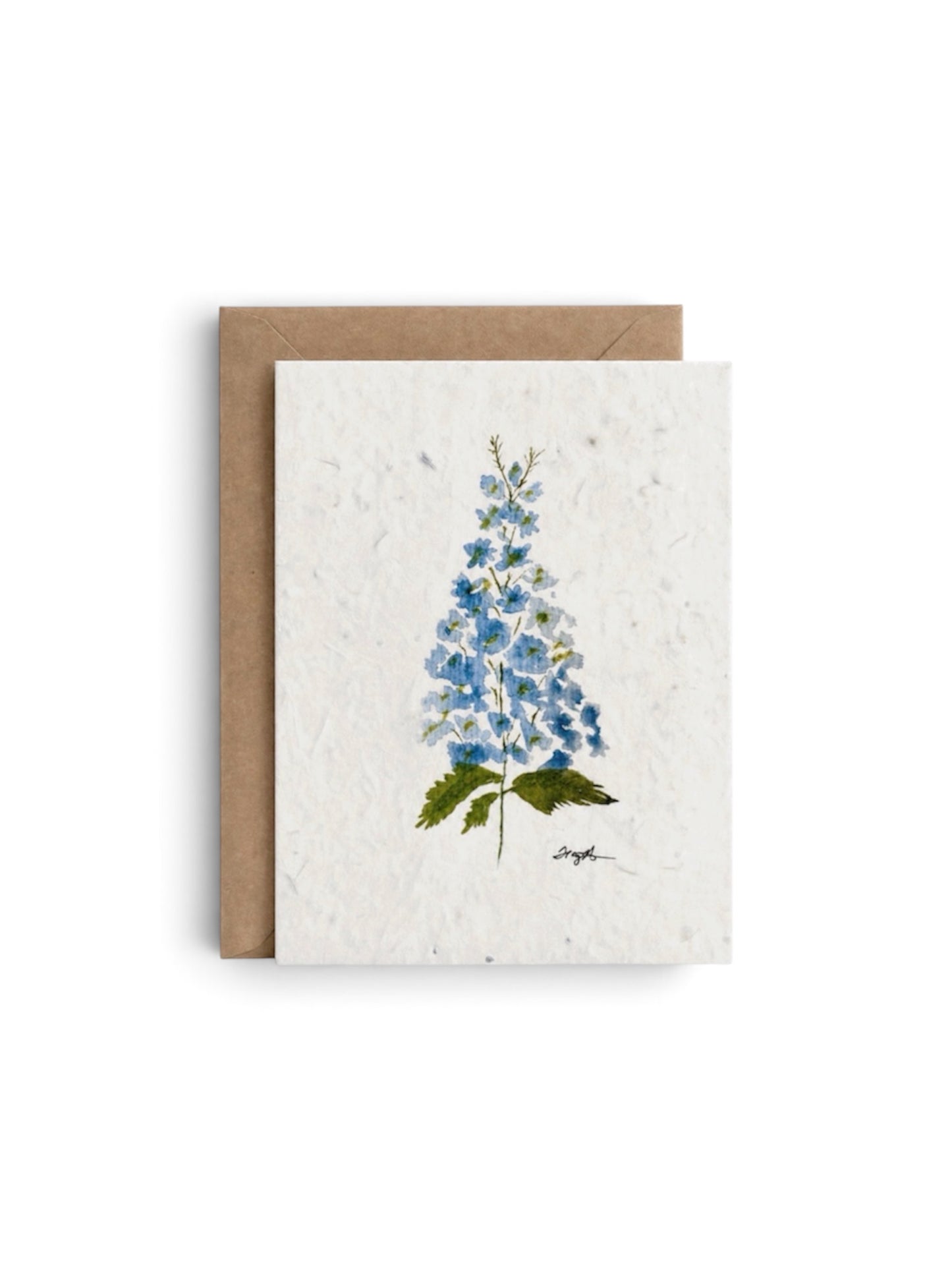 Plantable Seed Card Blue Flower
