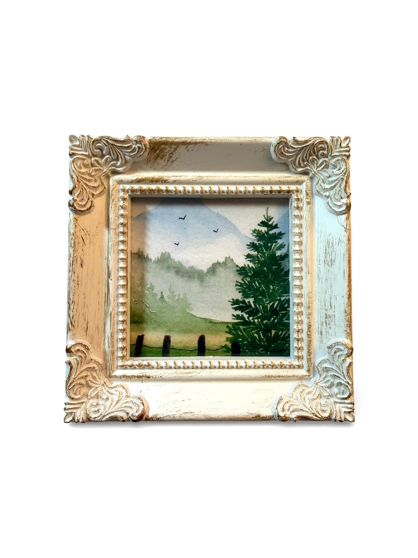 Mountain Fence Print