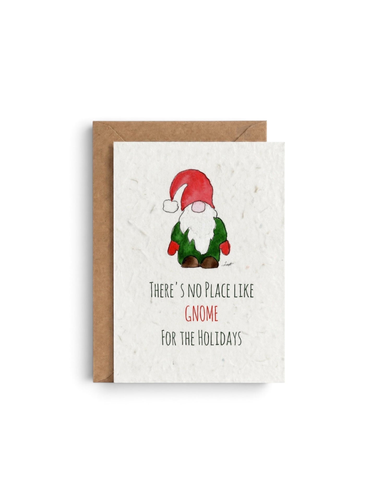 Plantable Seed Card - Christmas Xmas Gnome