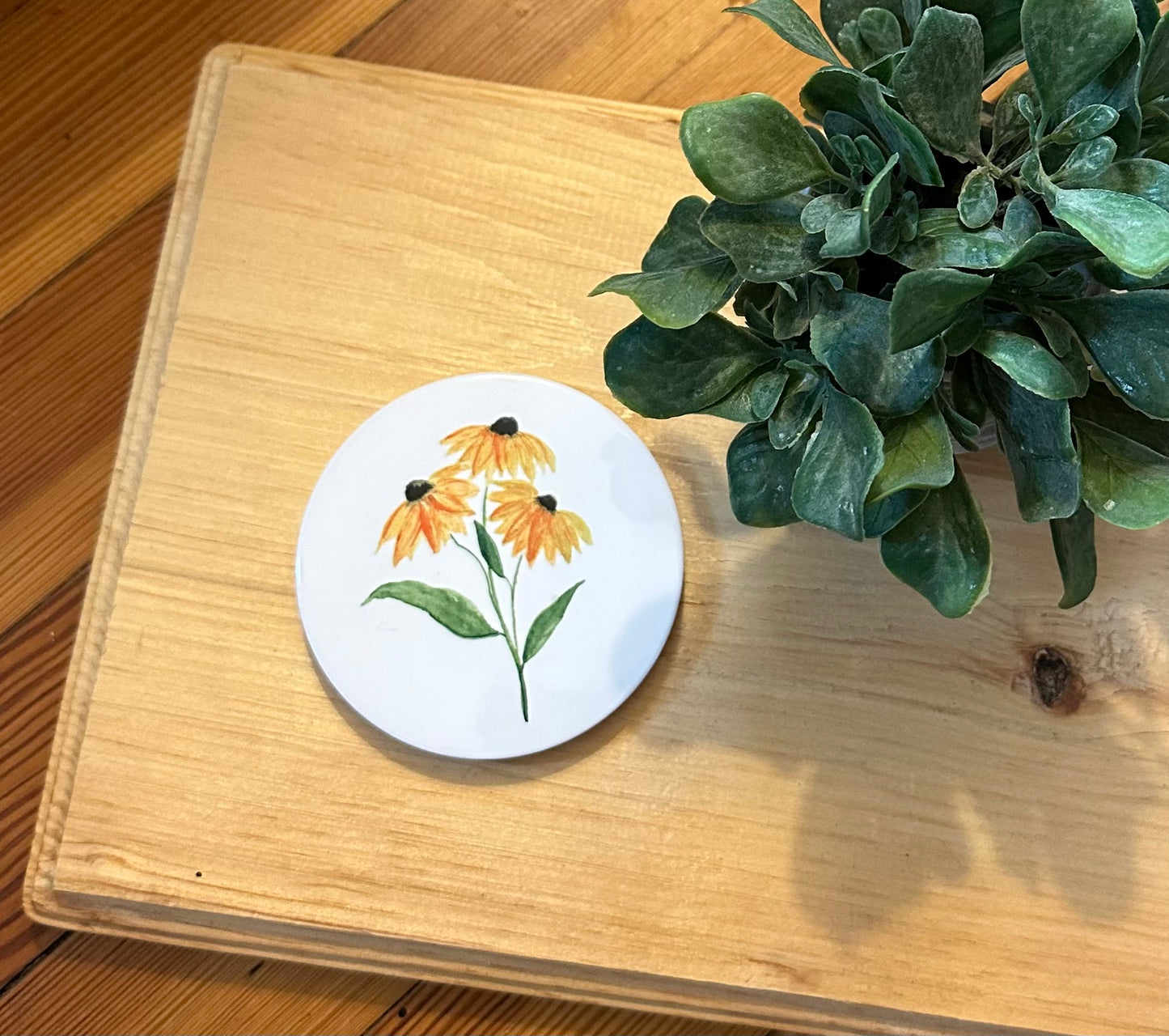 Black - Eyed Susan Coasters