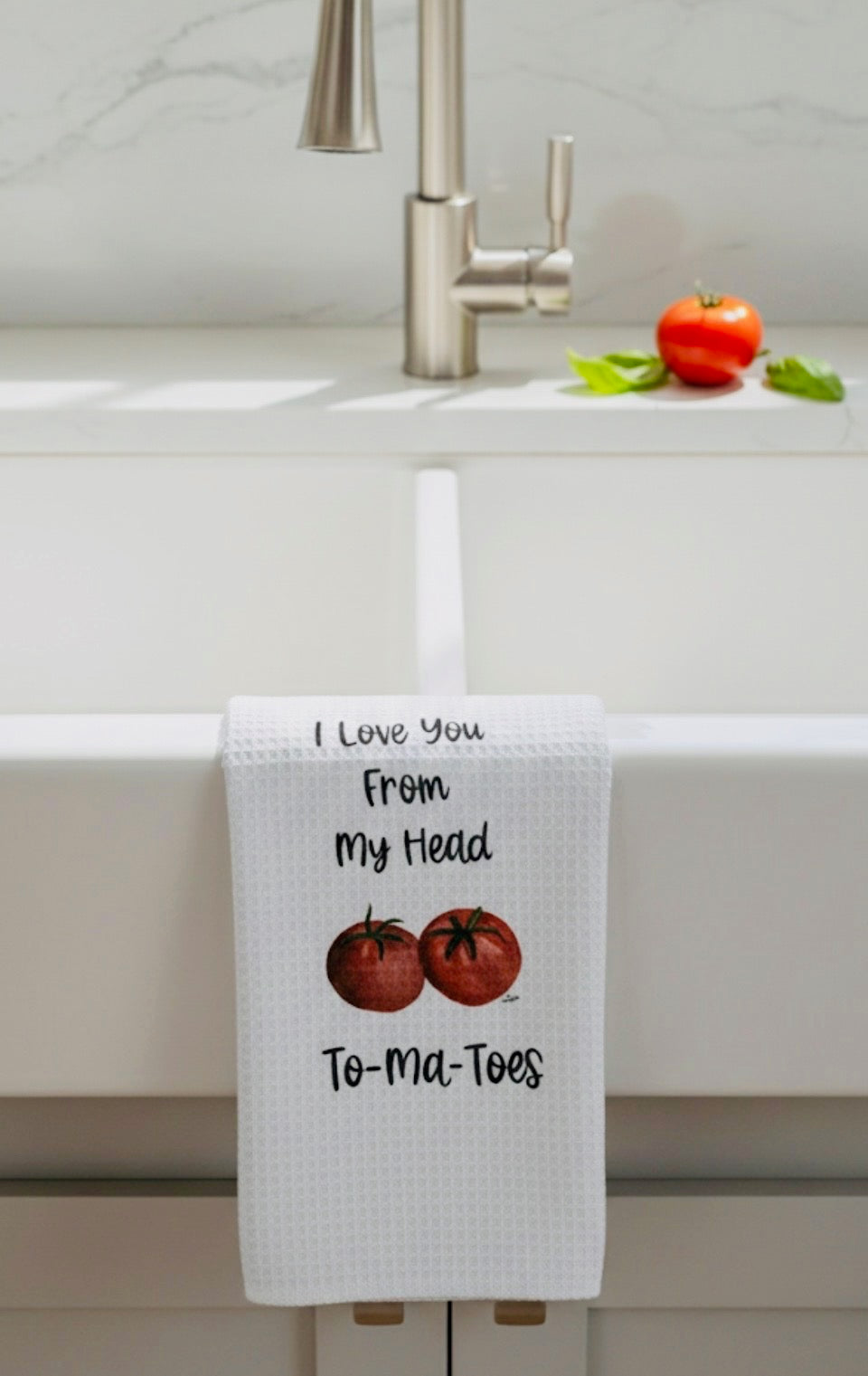 Microfiber Kitchen Towel Watercolor Art Tomatoes