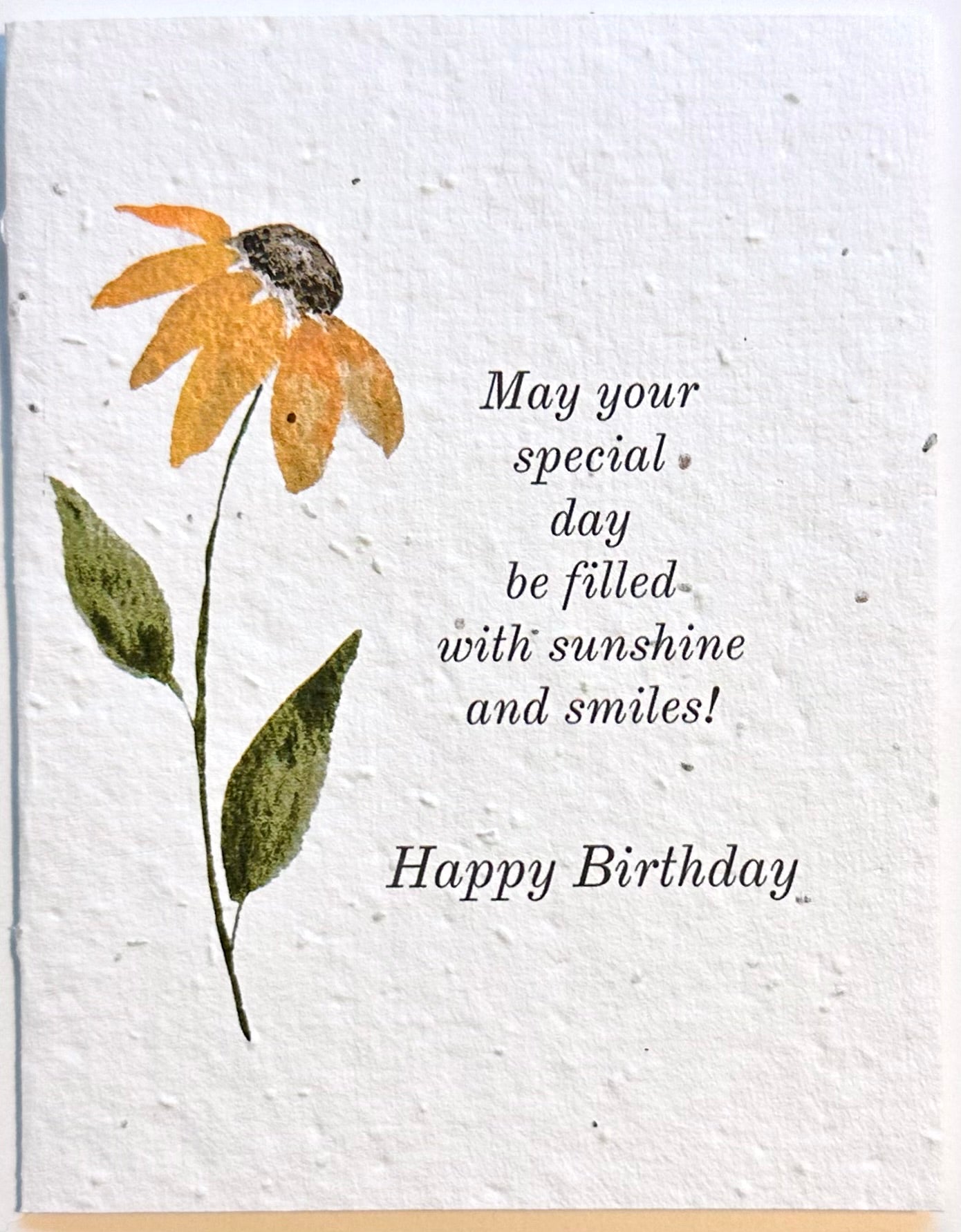 Plantable Seed Card Birthday Black Eyed Susan