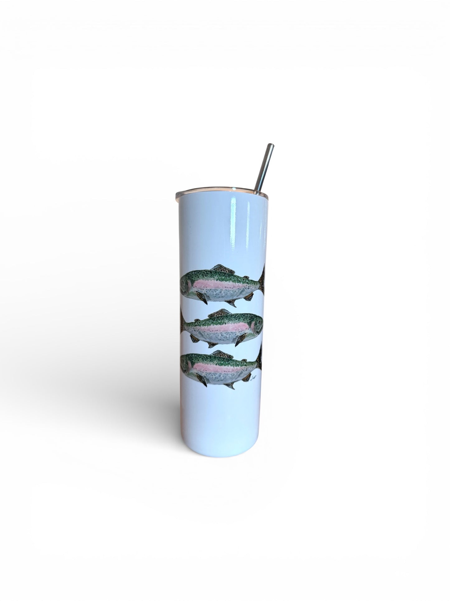 20oz Insulated Skinny Tumbler Trout Original Art Series