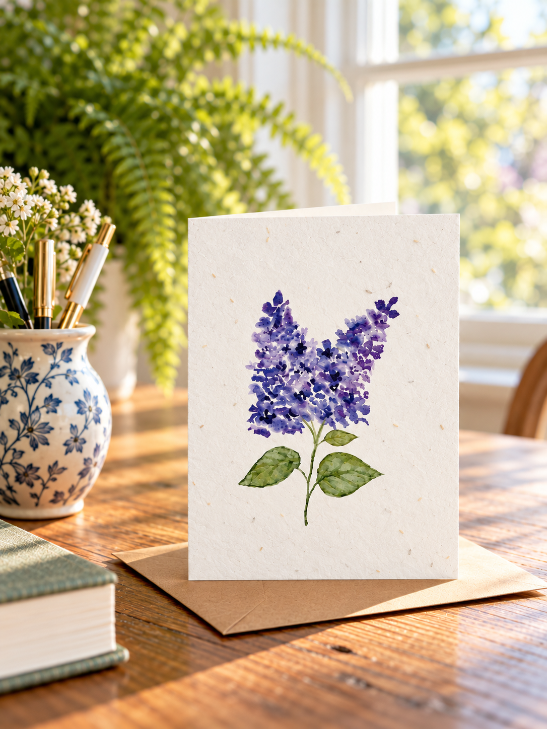 Plantable Seed Card Flower Lilac