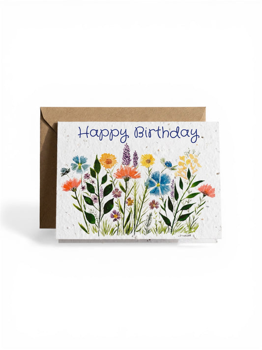 Plantable Seed Card Birthday Wildflowers HB