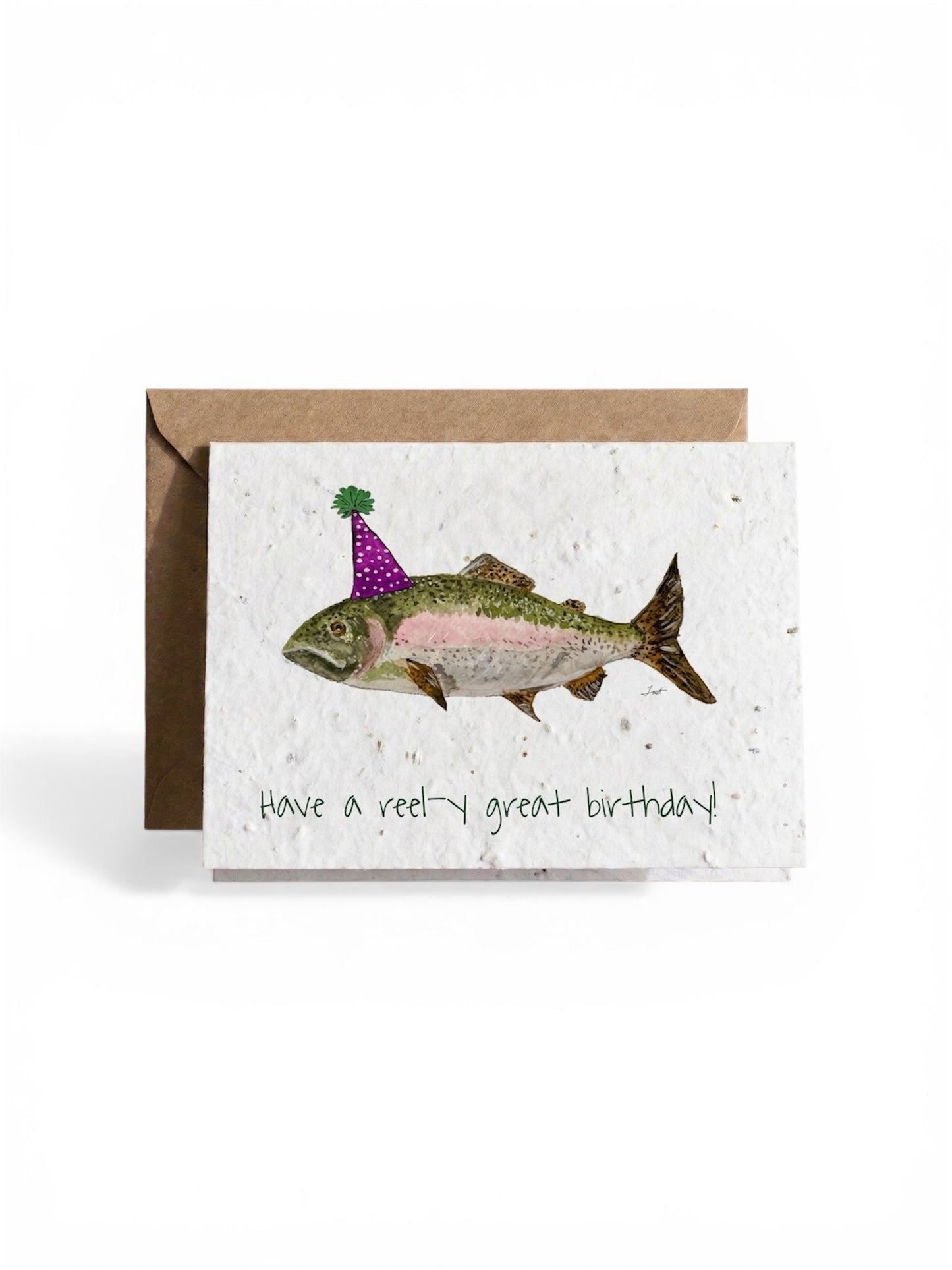 Plantable Seed Card Birthday Fish HB