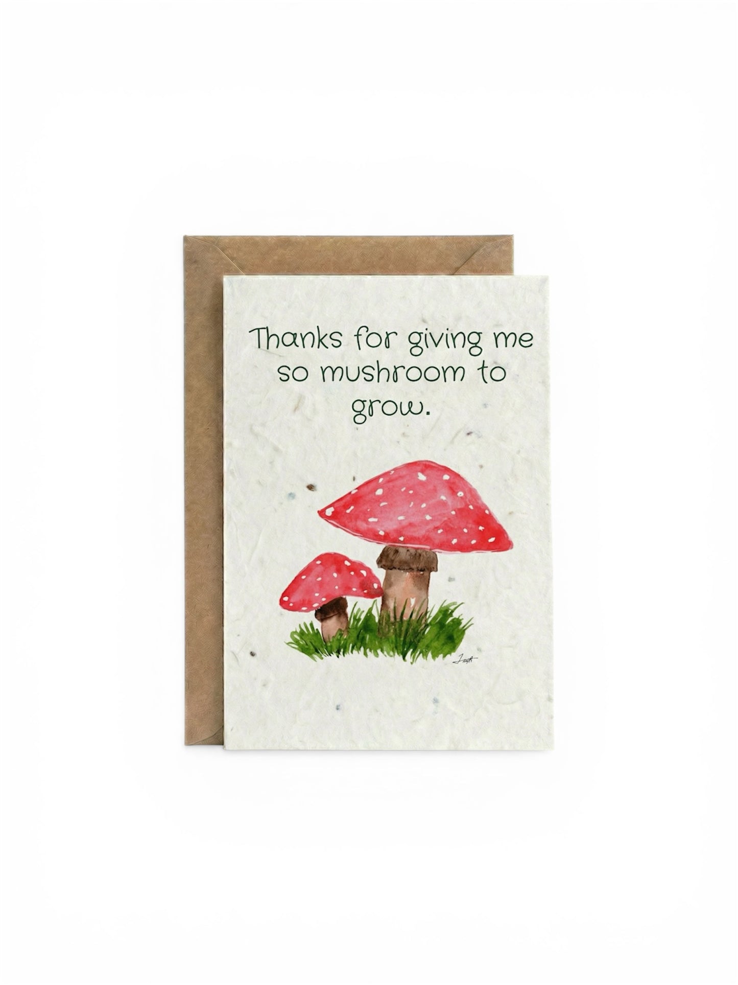 Plantable Seed Card Thank You Mushrooms TY