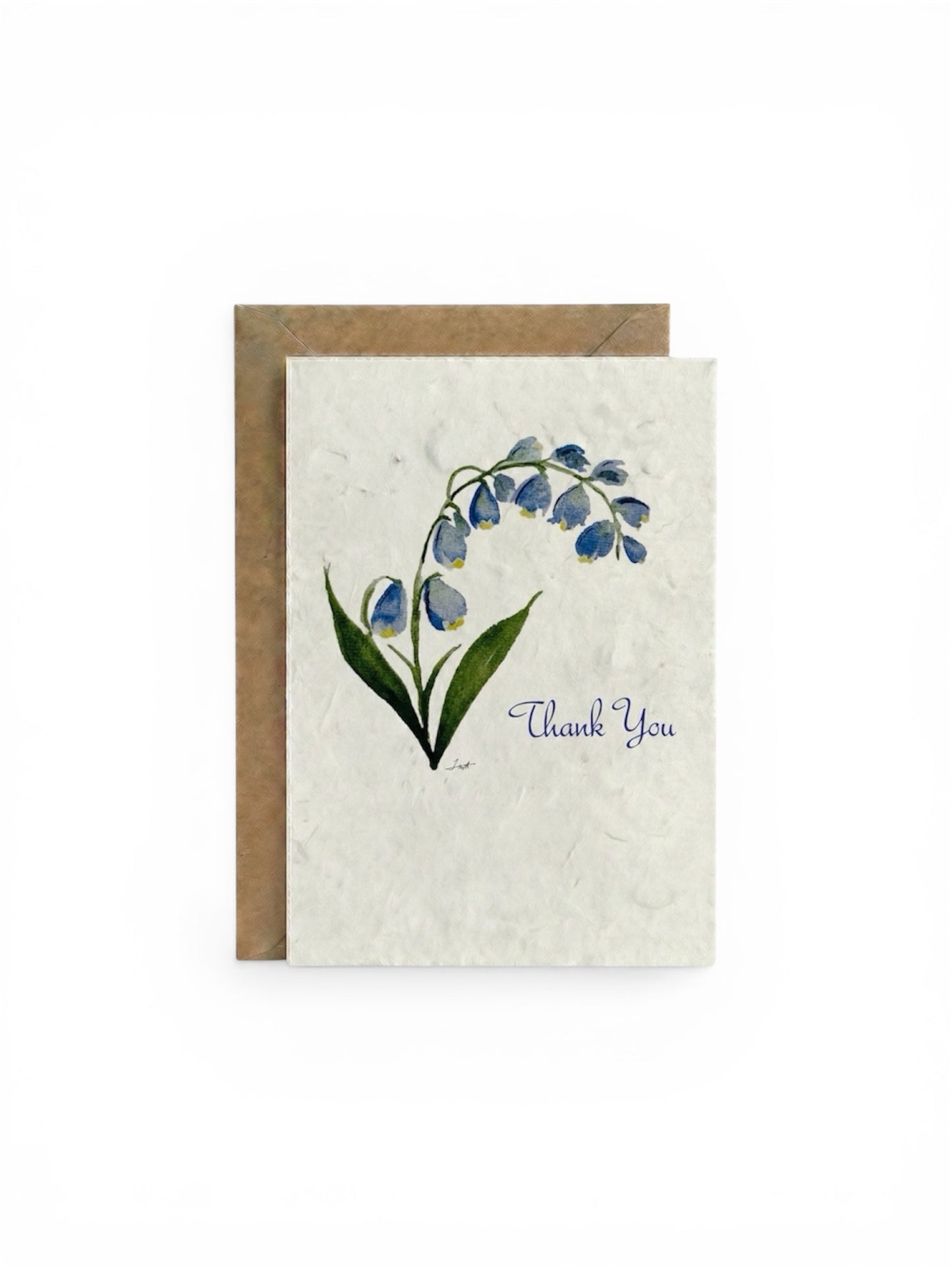 Plantable Seed Card Thank You Blue Bell TY