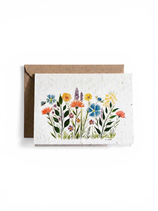 Plantable Seed Card  Flower Wildflowers