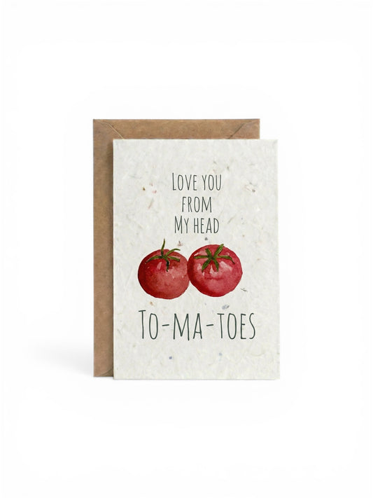 Plantable Seed Card Tomatoes Love
