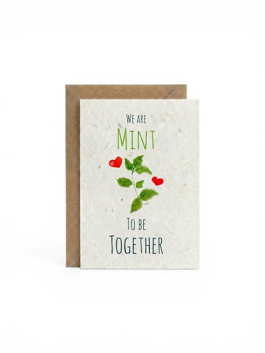 Plantable Seed Card Mint Love