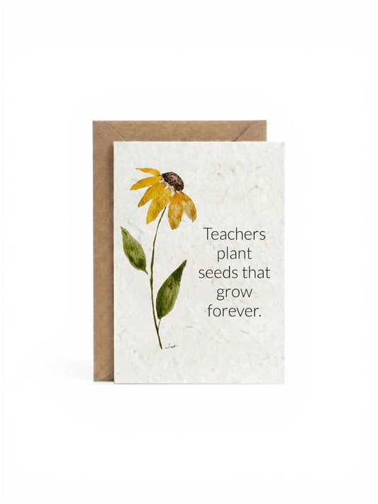 Plantable Seed Card Teachers - Black Eyed Susan