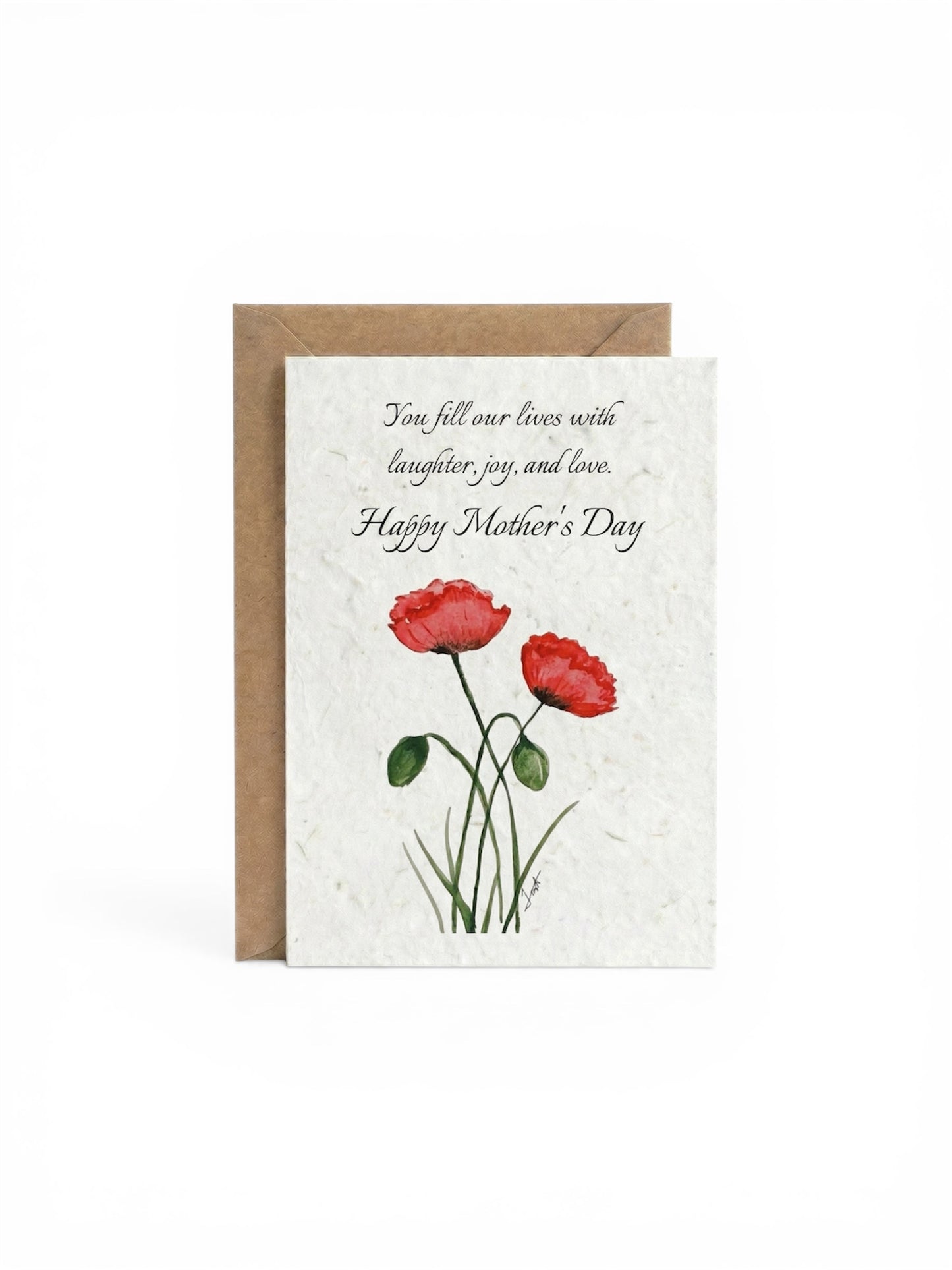 Plantable Seed Card Mother's Day Mom - Poppies