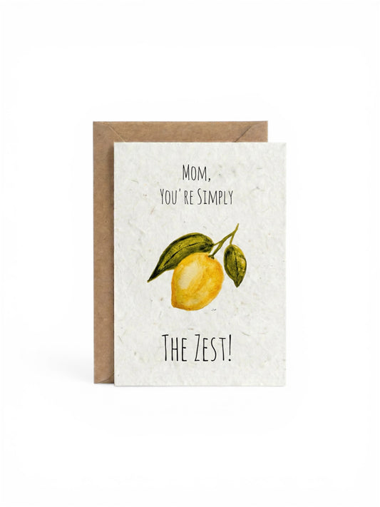 Plantable Seed Card Mom - Zest
