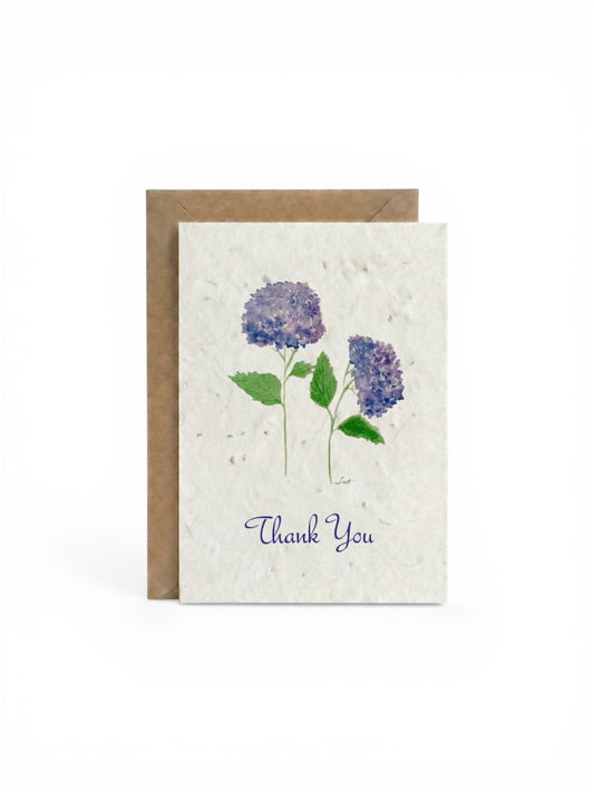 Plantable Seed Card Thank You Hydrangea TY