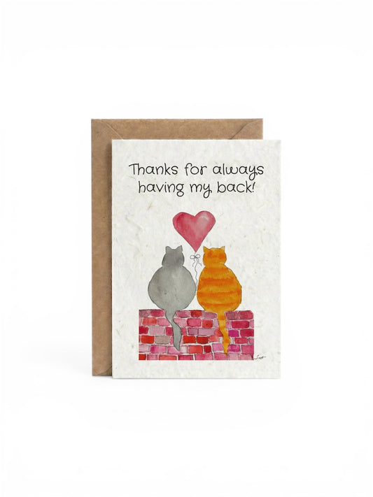 Plantable Seed Card Friend - Cats Purfect