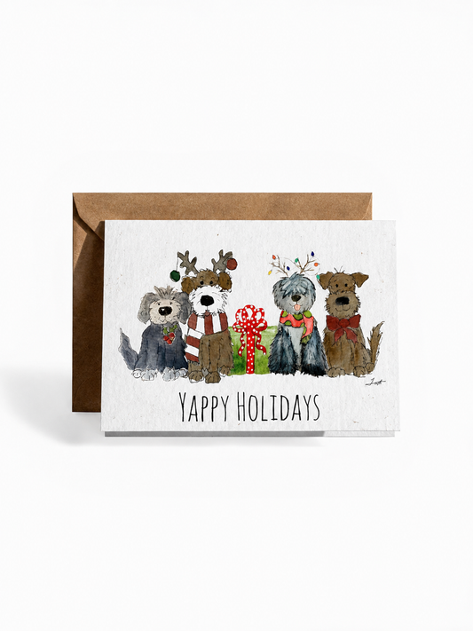 Plantable Seed Card - Christmas Yappy Holidays