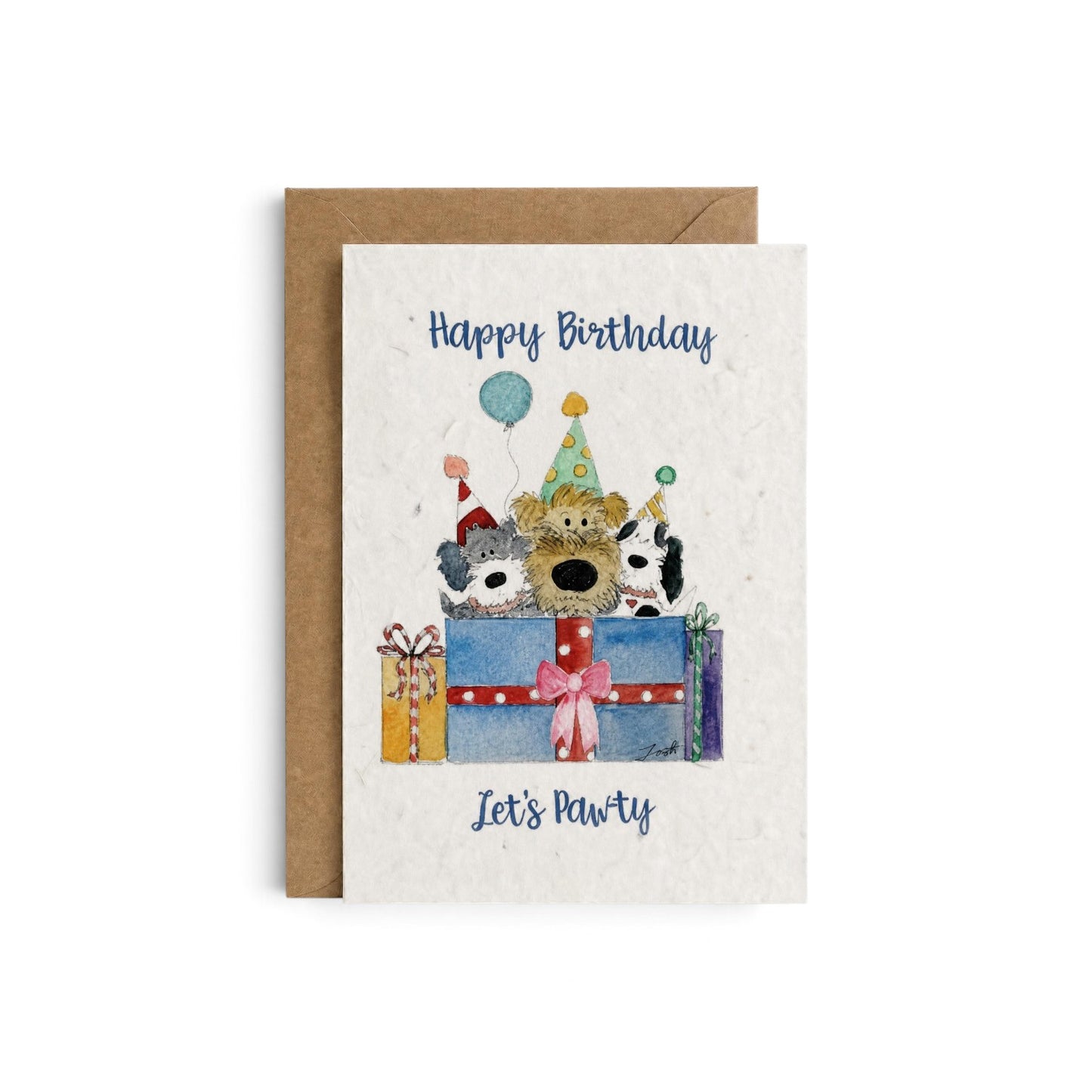 Plantable Seed Card Birthday Paw-ty HB
