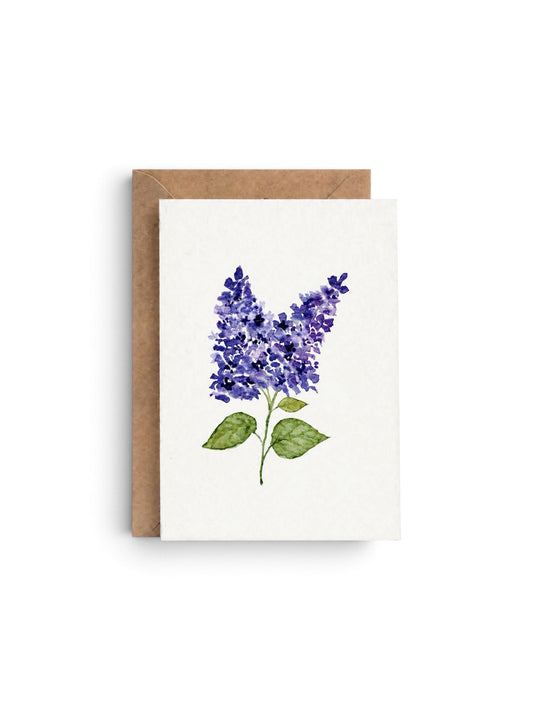 Plantable Seed Card Flower Lilac