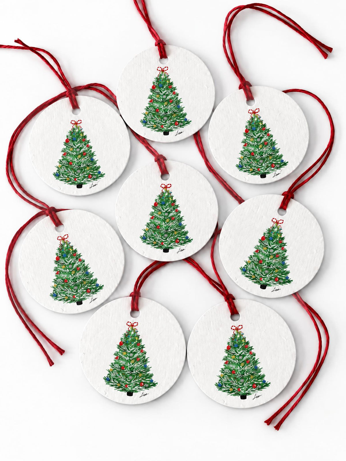 Plantable Seed Christmas Gift Tag Set of 8 Tree Tag