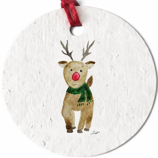 Plantable Seed Christmas Gift Tag Set of 8 Deer