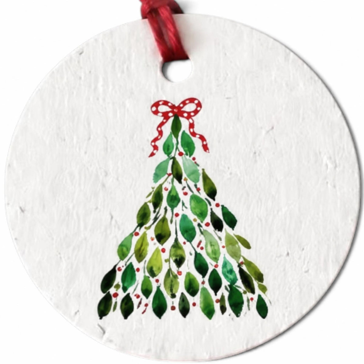 Plantable Seed Christmas Gift Tag Set of 8 Holly Fancy Tree