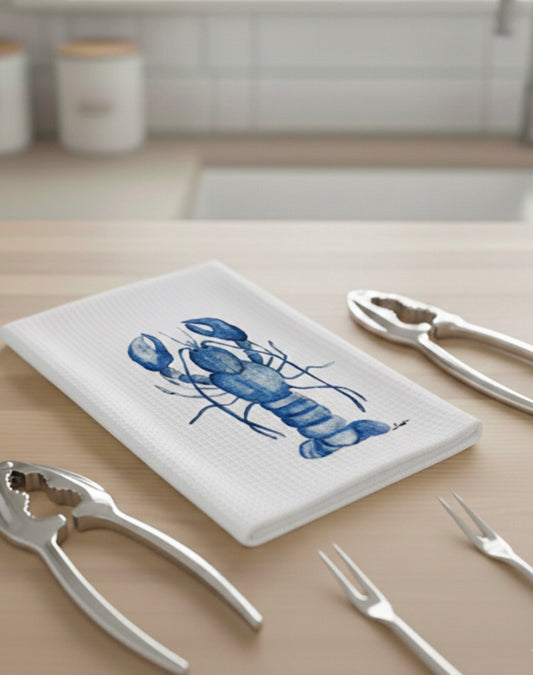 Blue Lobster Kitchen Towel