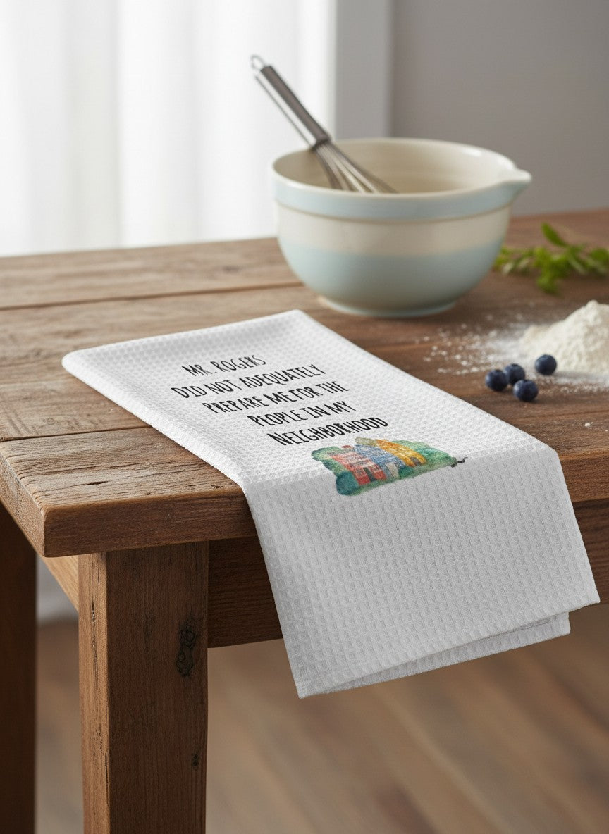 Microfiber Kitchen Towel Watercolor Art Mr. Rogers