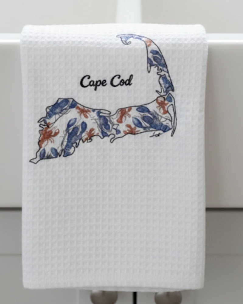 Microfiber Kitchen Towel Watercolor Art Cape Cod
