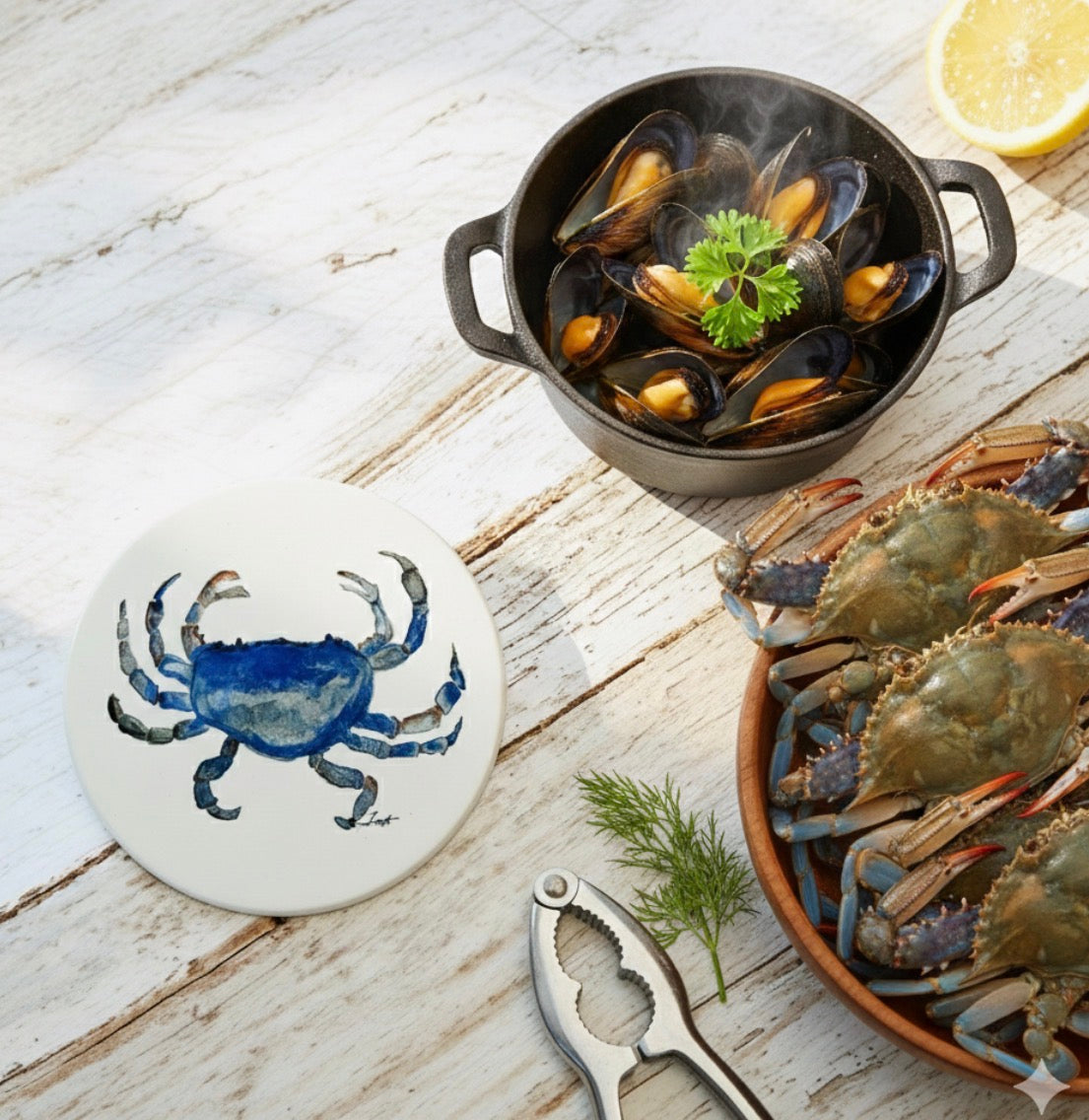 Blue Crab Coaster