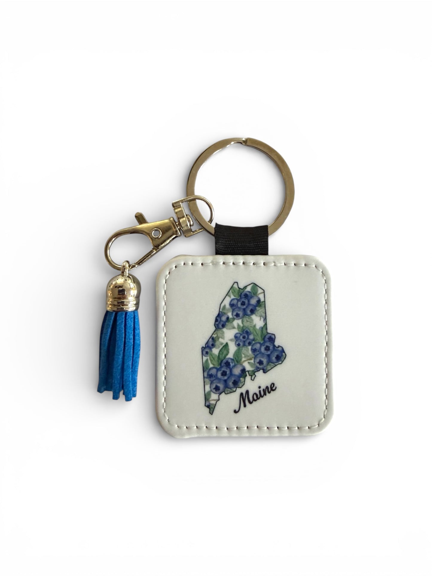 Maine Tassel Keychain - Hand-Painted Art Charm
