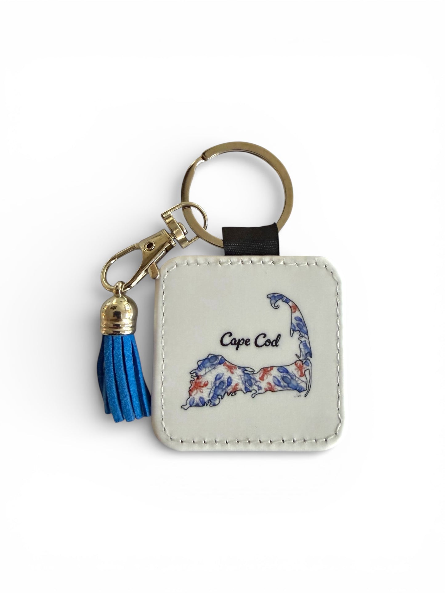 Cape Cod Tassel Keychain - Hand-Painted Art Charm