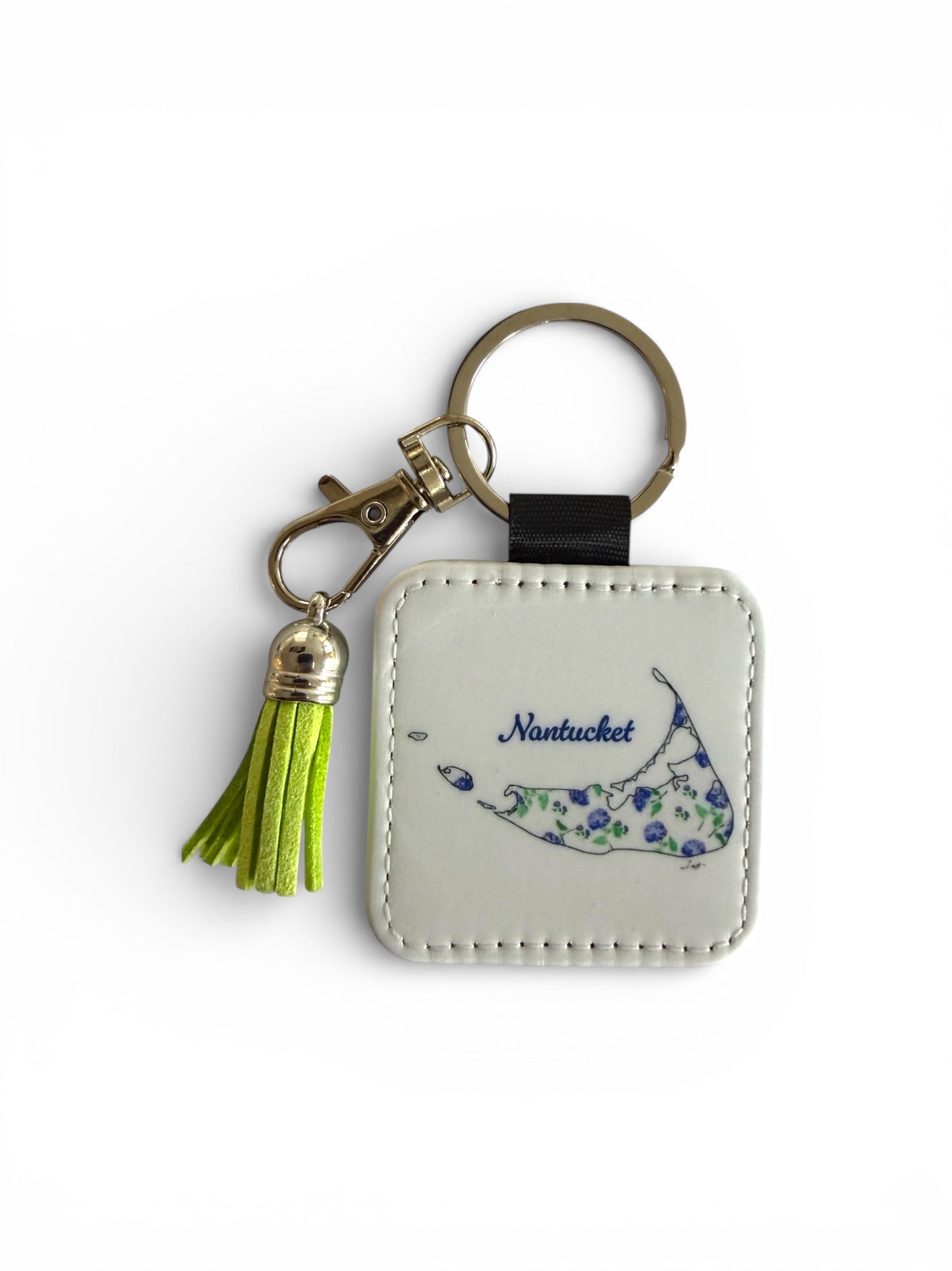 Nantucket Tassel Keychain - Hand-Painted Art Charm