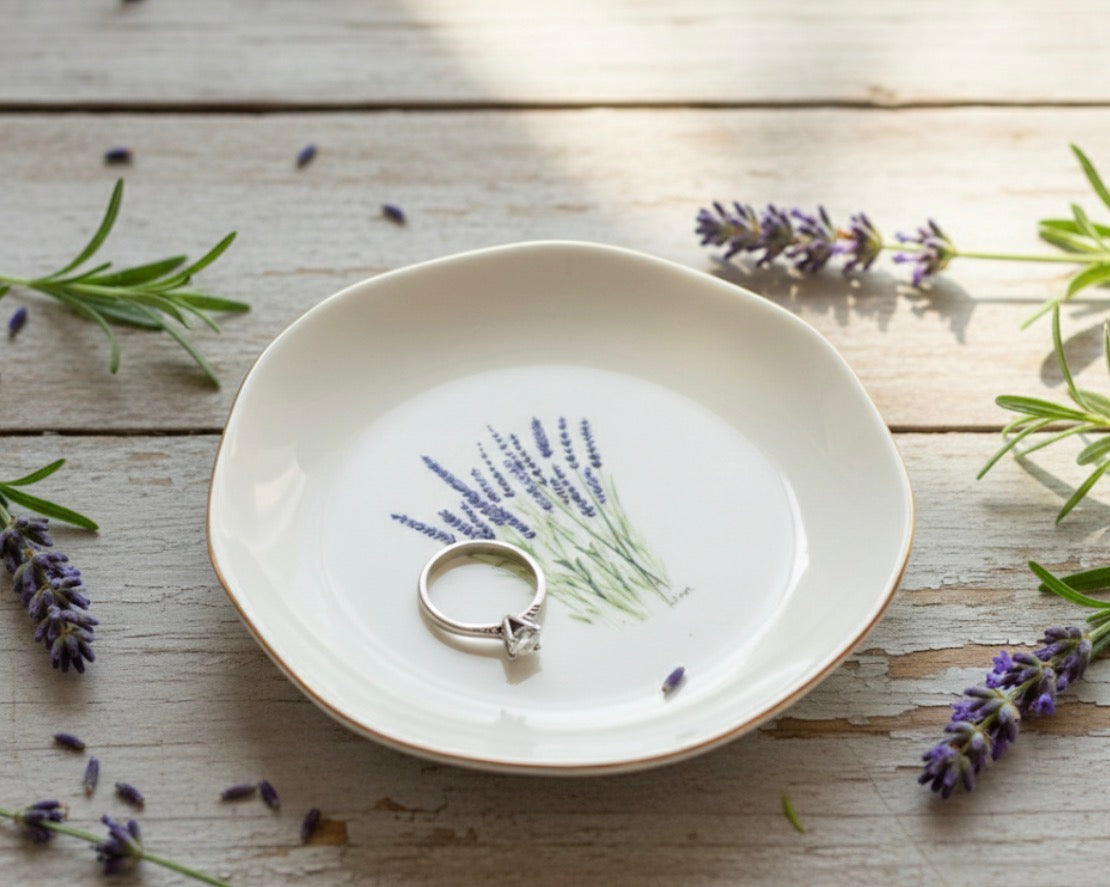 Lavender Jewelry Dish