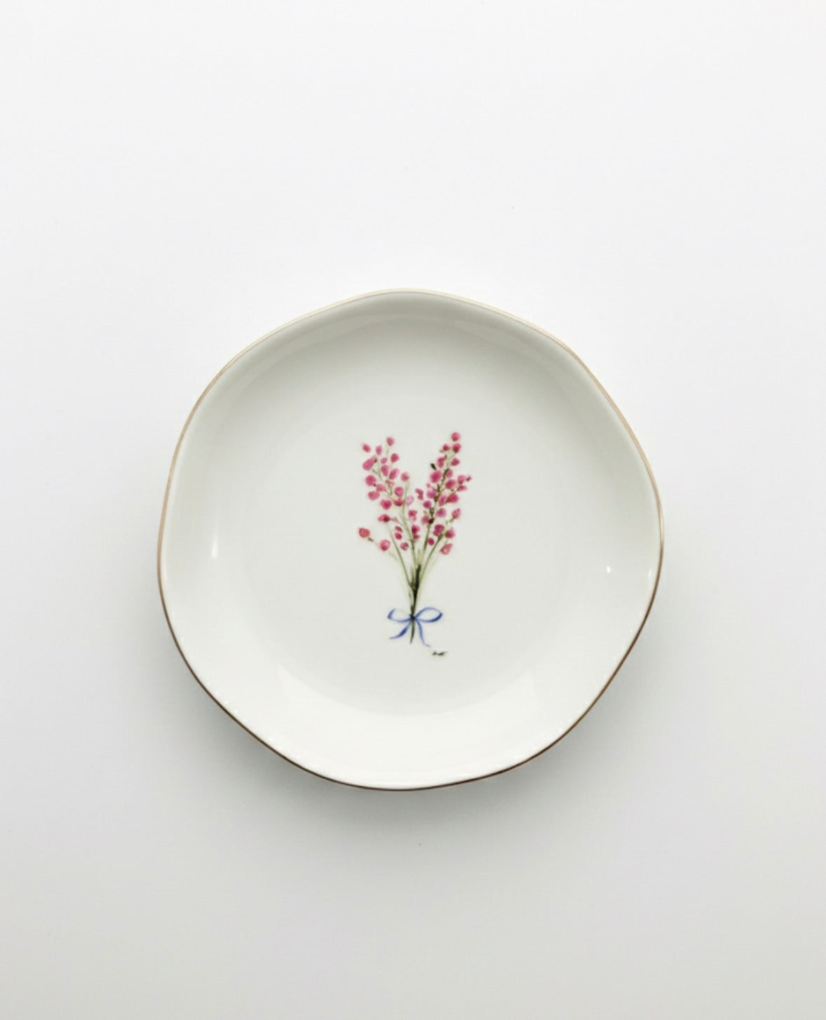 Pink Flower Jewelry Dish