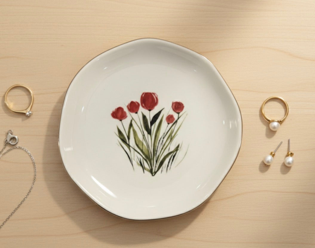 Tulips Jewelry Dish