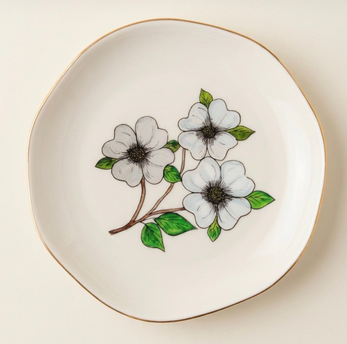 Dogwood Jewelry & Trinket Dish - Original Art Series