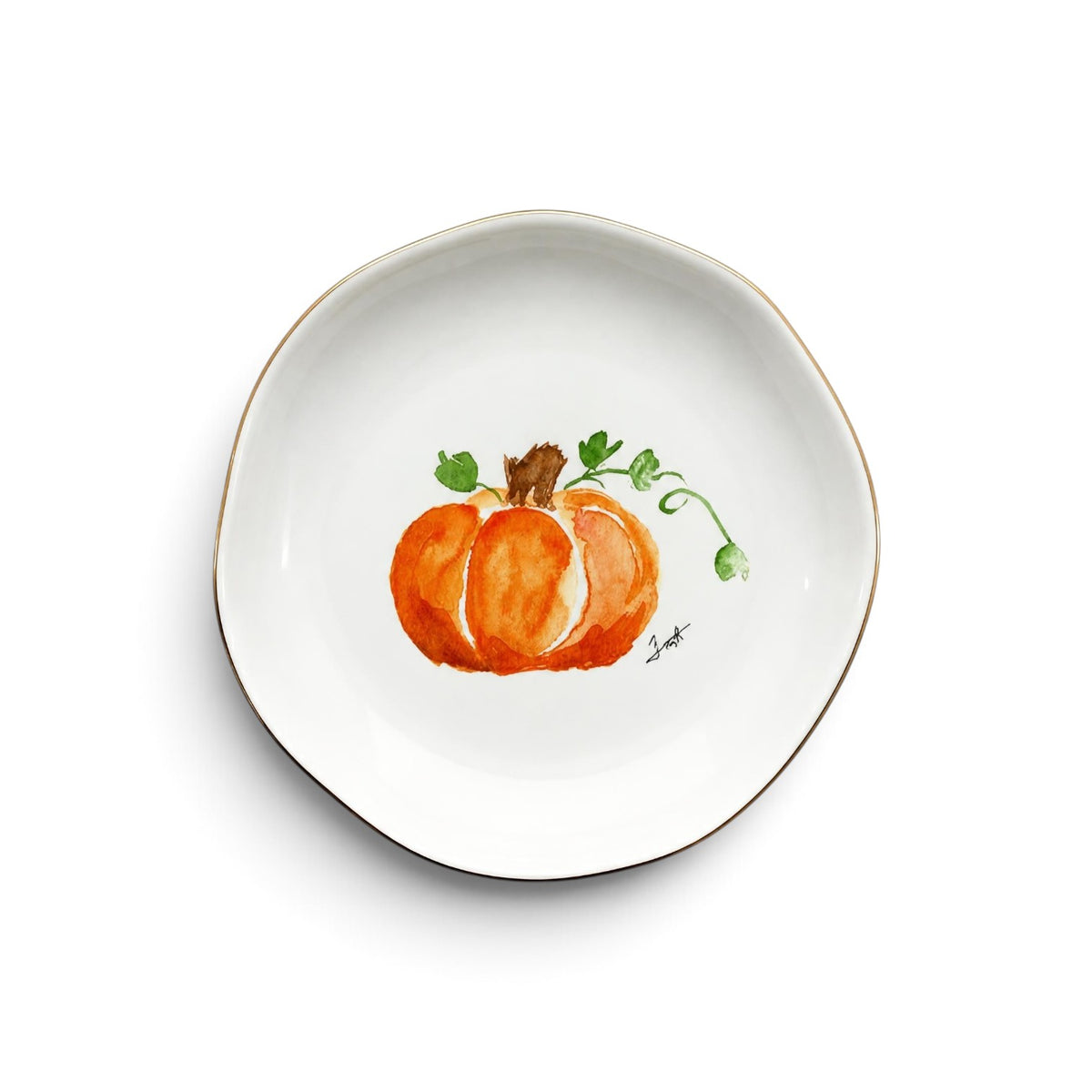 Pumpkin Jewelry & Trinket Dish - Original Art Series