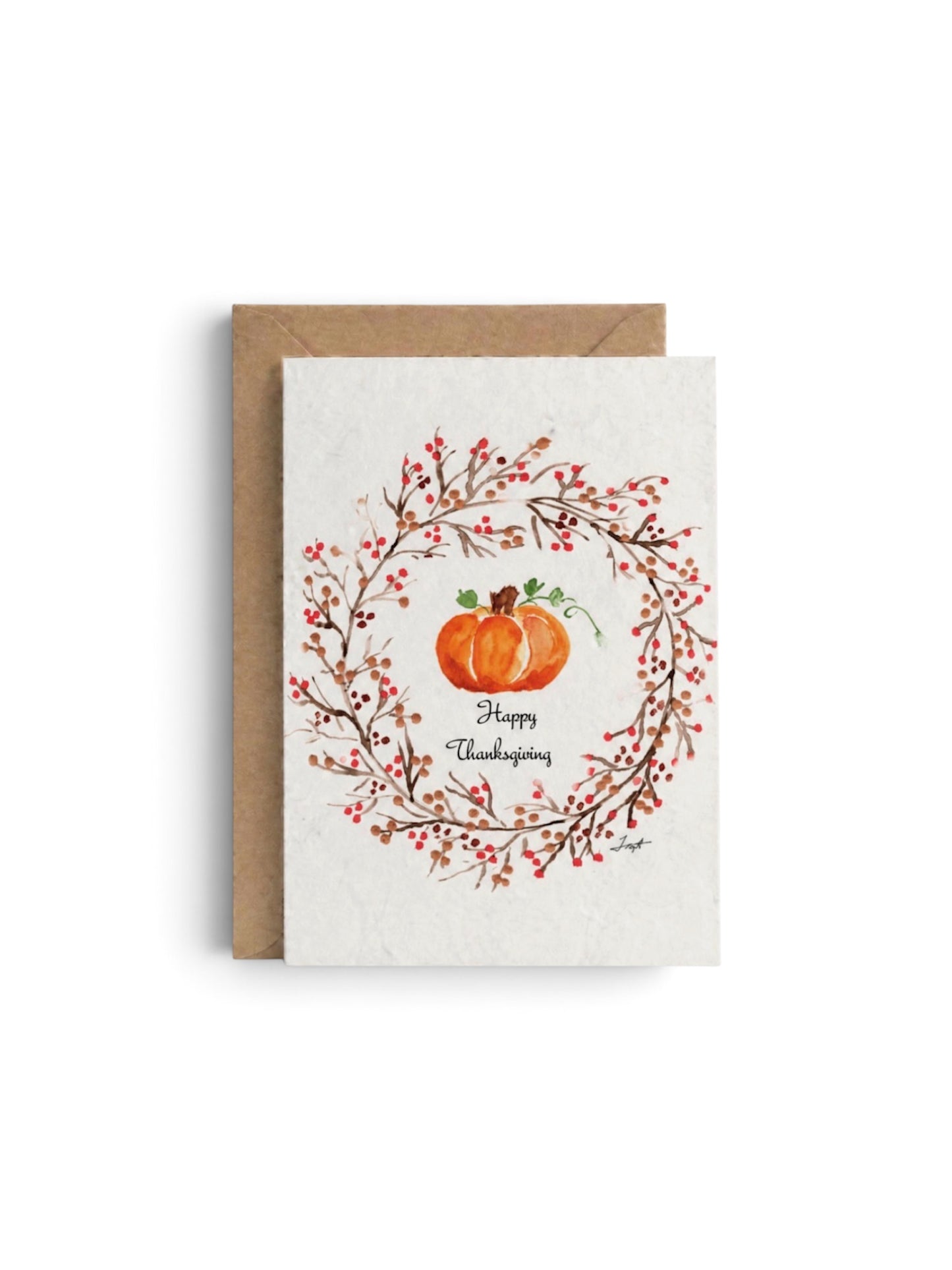 Plantable Seed Card - Pumpkin Fall Happy Thanksgiving