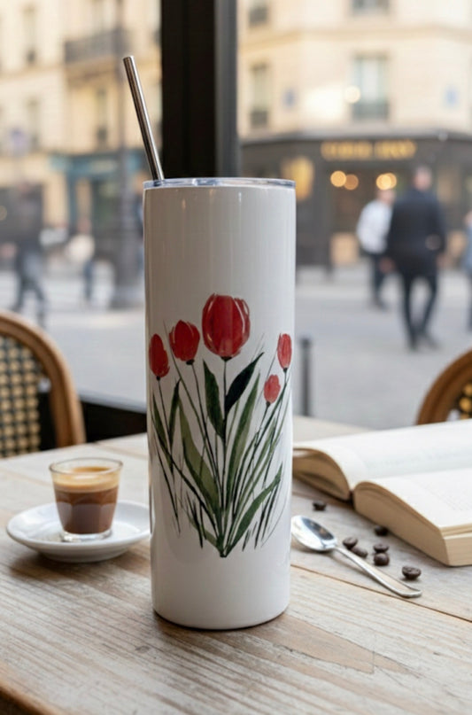 Red Tulips Tumbler
