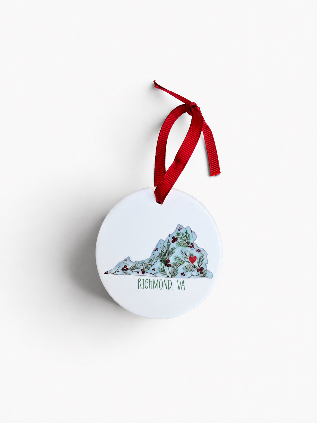 Richmond Virginia Ceramic Christmas Ornament