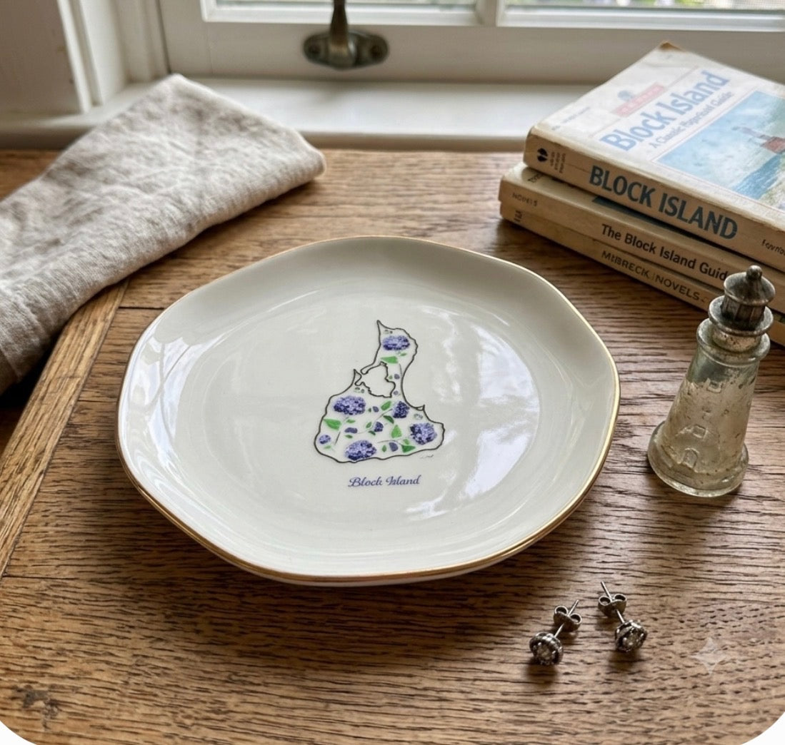 Block Island Jewelry & Trinket Dish - Original Art Series