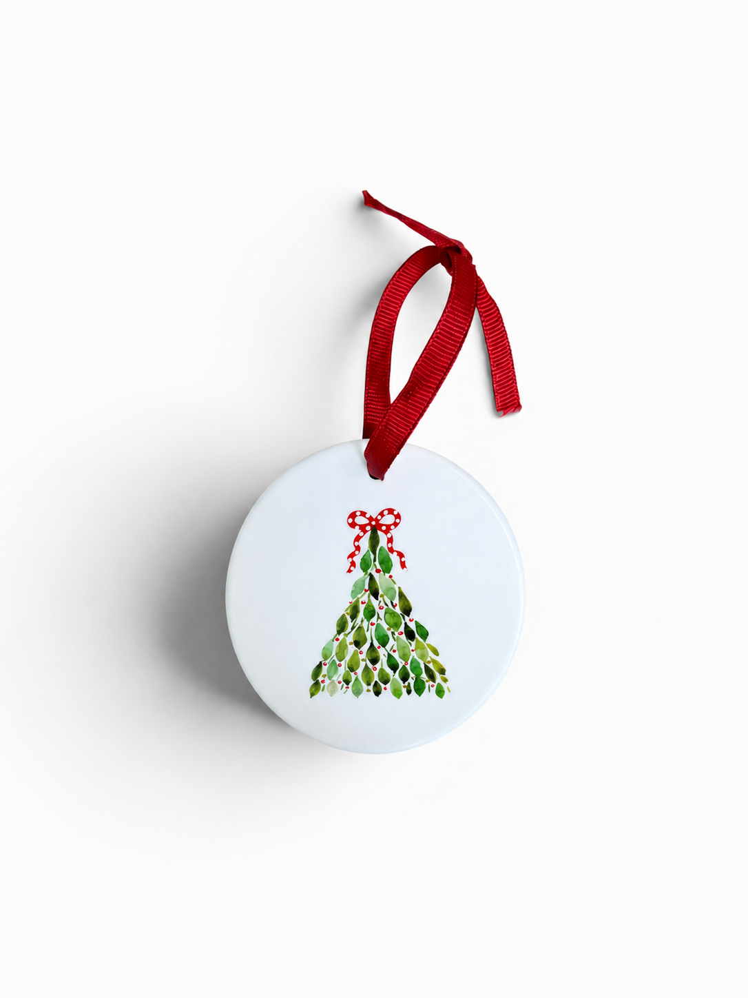 Fancy Tree Ceramic Christmas Ornament
