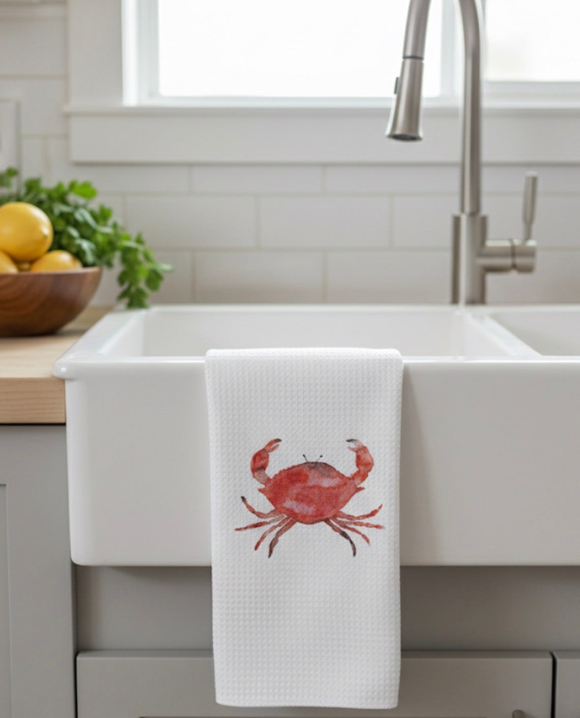 Red Crab Kitchen Towel