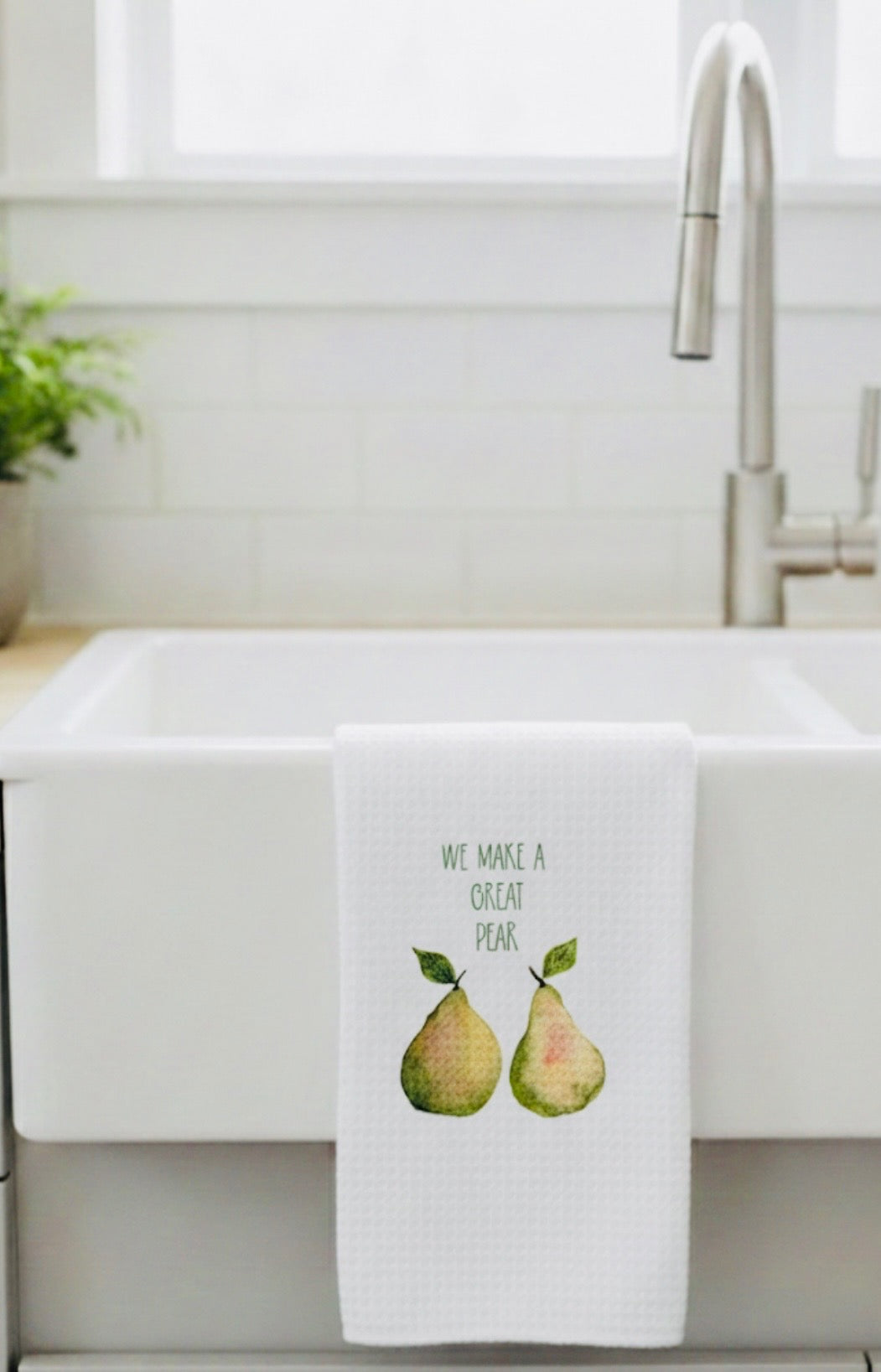 Microfiber Kitchen Towel Watercolor Art Great Pear